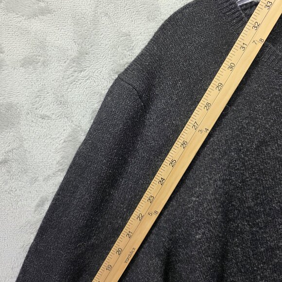 Polo Ralph Lauren Sweater Mens 2XL Gray Lambswool V Neck Pullover Pony Logo - Picture 7 of 8